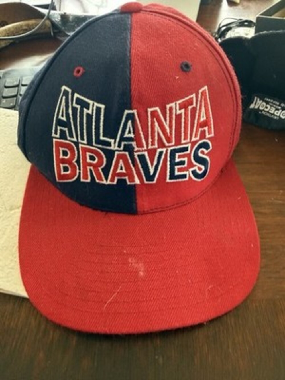Vintage ANNCO Professional Model MLB Atlanta Braves 90 Baseball Snapback Hat